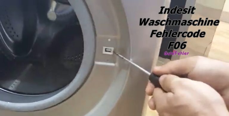 Indesit Waschmaschine Fehlercode F06 – Was Bedeutet er und Wie Man ihn Behebt